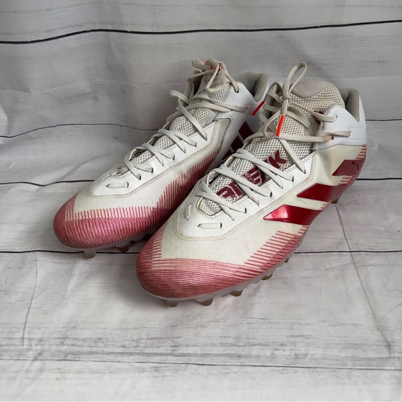 adidas Other - Adidas Freak Mid Football Cleats White Red EH2230 Mens size 18